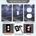 thumbnail image 3 of Yayeee Blank Wall Plate Cover 1-Gang 4.5"x2.7" Home Unused Decorative Outlet, Moonlight Mountain, 3 of 7