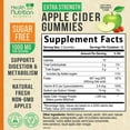thumbnail image 2 of Apple Cider Vinegar Gummies - Sugar Free ACV Gummy Vitamins, Max Strength 1000mg, Supports Metabolism & Energy, Keto Friendly, Vitamin B12, Gelatin-Free, Gluten-Free, Vegan & Non-GMO - 60 Gummies, 2 of 10