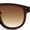 All Brown, variant on Gentlemanly Oversized Curved Top Racer Plastic Horned Retro Sunglasses Slate - Black