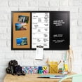 thumbnail image 5 of Excello Global Products Wall Board Combo Whiteboard Corkboard & Chalkboard: Magnetic Large Weekly Daily Planner Note Reminder Wall Mounted Task Organizer 23.5"x15" - EGP-HD-0317, 5 of 5