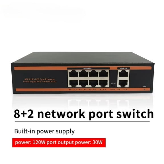 4/8 Port POE Switch,Active POE for IP Cameras/CCTV Security, Wireless AP Switch, Gigabit IEEE 802.3 AF/AT