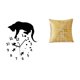 thumbnail image 1 of Reloj Colgante Silencioso Con Forma De Gato Y Elegante Funda De Almohada Para Una Sala De Estar Tranquila, Una Casa De Campo, Un Comedor, Una Escuela, Una Oficina, Un Dormitorio O Una, 1 of 8