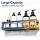 thumbnail image 5 of Organizador de baño adhesivo Shower Caddy YASONIC, paquete de 2 unidades, negro, 5 of 8