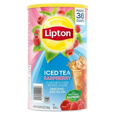 Great Value Natural Raspberry Flavor Iced Tea Drink Mix, 23.6 oz ...