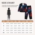 thumbnail image 4 of Pofeuu Colorful Betta Fish Print Womens Pajamas Set Long Sleeve Sleepwear Button Down Nightwear Soft Pj Lounge Sets Button Down Pajamas Women-Large, 4 of 7