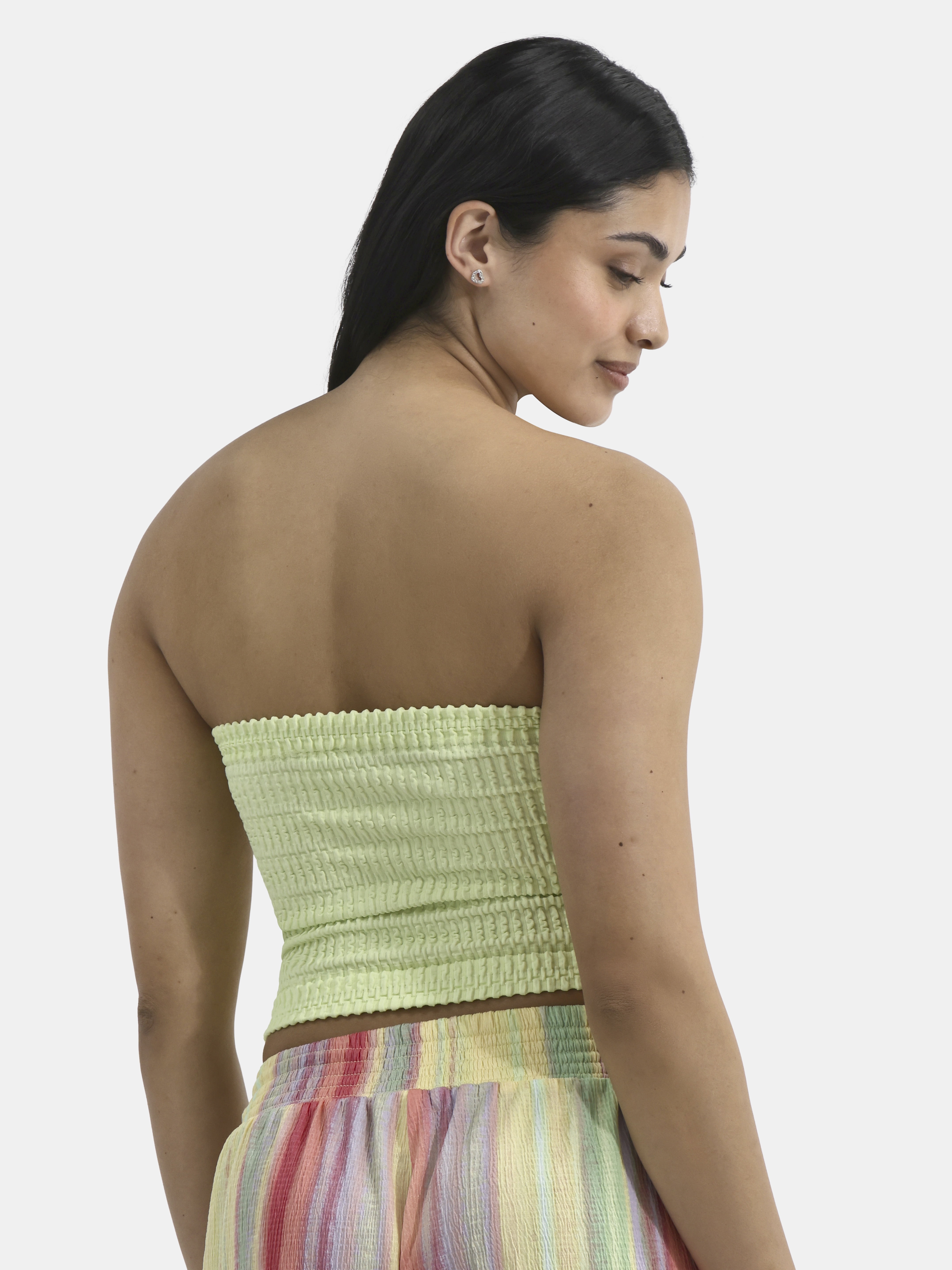 No Boundaries Seamless Textured Tube Top, Women's