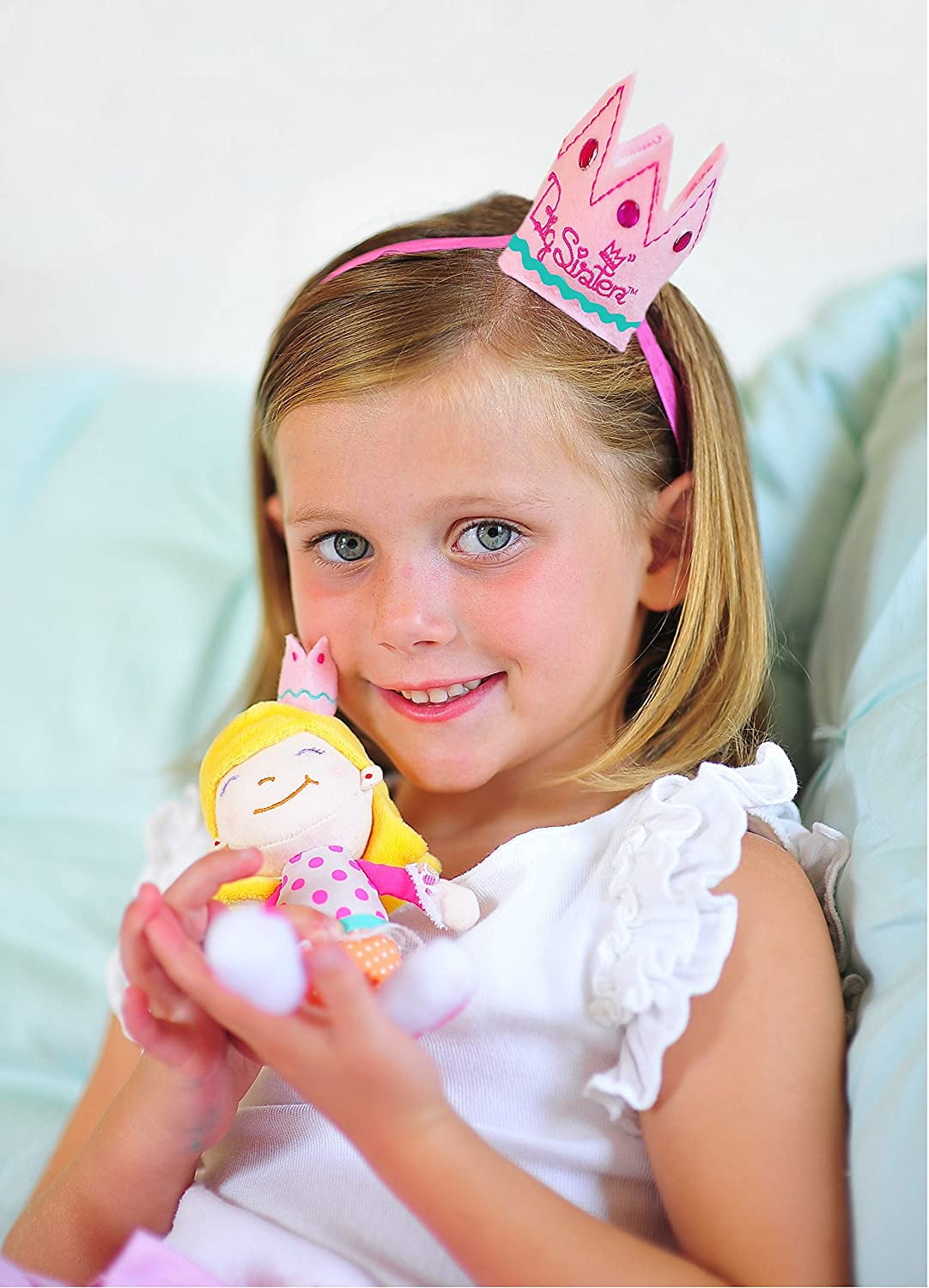 Tickle & Main Big Sister Gift Set - Doll, Child Size Crown, and I 