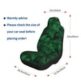 thumbnail image 2 of Goofa Green Leave Fern Printed Car Seat Covers, Automotive Seat Covers for Cars Trucks and SUVs, Quick Setup Universal Fit Elastic Seat Covers-1, 2 of 6