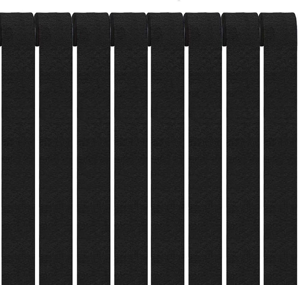 Black Party Streamers Crepe Paper Streamers Decorations 1.77in Wide