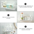 thumbnail image 3 of Floating Shelf Bathroom PP Storage for Homeowners 2Pcs 13X5.7In, 3 of 4