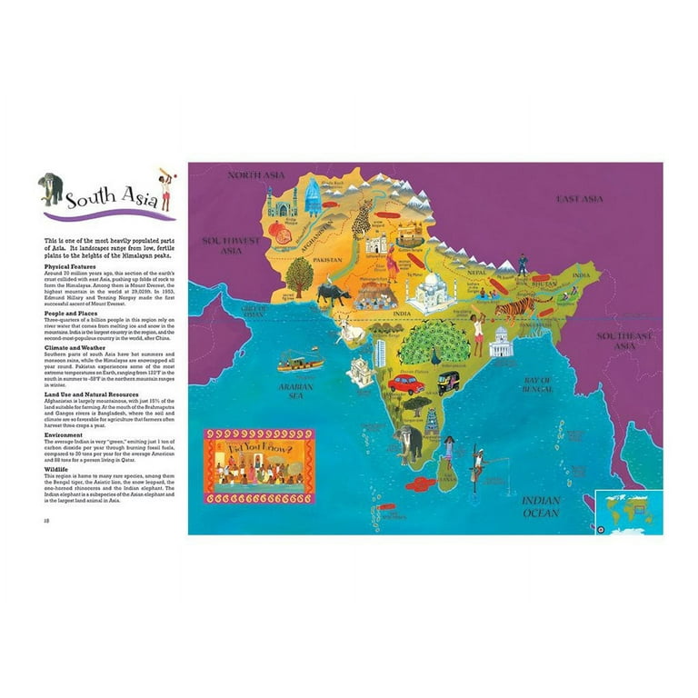Barefoot Books World Atlas [With Map] (Hardcover) - Walmart.com