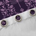 thumbnail image 4 of Erosebridal Aztec Print Curtains and Drapes Pack of 2 (52x63 Each),Boho Damask Dragonfly Black Out Curtains,Purple Lavender, 4 of 6