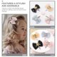 thumbnail image 3 of Girls Bow Hair Accessories Mesh Veil Clips for Decoration 4Pcs Set, 3 of 5