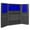 Blue, variant on 14 Gauge 12 Door Shelves Lockable Cabinet with 72 Red Hook on Bins & 1 Adjustable Shelf & 4 Drawers, Gray - 48 x 24 x 72 in.