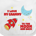 thumbnail image 4 of Inktastic I Love My Grammy to the Moon and Back Boys or Girls Baby Bib, 4 of 4