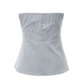 thumbnail image 5 of Solid Color Tube Sleeveless Slim Adjustable Zipper Tops, with Ribbed Details and Sizes, 5 of 5