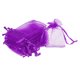 thumbnail image 1 of 100uds Organza Bolsas 5x7cm Cordón Favor Bolsas Transparente Malla Bolsa para Regalo Joyería Boda Fiesta Navidad Dulces Púrpura, 1 of 7