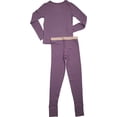 thumbnail image 2 of Hanes Girls' X-Temp Thermal Set - Viola Bows - XS, 2 of 3