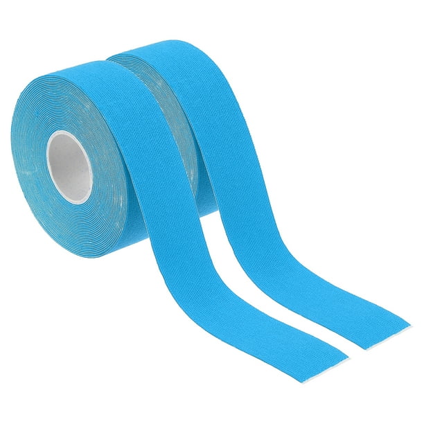 Cinta Aérea Uxcell, Cinta Adhesiva Antideslizante para Yoga, Cinta Deportiva para Envolver Gimnasia Azul Cielo 16.4ft x 1 Pulgada