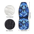 thumbnail image 5 of Renewold Sea Turtle Blue Flower Car Seat Cover Front Set Only, Breathable Front Seat Bottom Cover Protector Auto Interior Accessories Decoration, 5 of 7