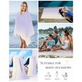 thumbnail image 5 of Ombre White Beach Towels Oversized Super Absorbent, Romatic Purple Art Lightweight Bath Towel Quick Dry Sets For Bathroom/Pool/Rv Camping/Beach Play/Gym Room/Picnic 31"x62", 5 of 8