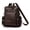 Coffee, variant on PRIYAL Women's Synthetic Backpack Lightweight Large Capacity Travel Vacation Bag with Adjustable Straps, Multiple Compartments, Zipper Closure, Casual Style for Commuting, Work, and Everyday Use