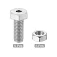 thumbnail image 3 of Unique Bargains M10x25mm Hexagon Fasteners Hollow Screw Bolts with Nuts 5 Pack, 3 of 5