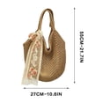 thumbnail image 3 of Gumesh Beach Bags for Women - Women Beach Tote Bag, Summer Mesh Hollow Straw Tote Bag for Holiday Market, 3 of 7