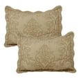 thumbnail image 5 of Home Soft Things 4-Piece Reversible Damask Embroidery Bedspread Set, Incense, Oversized King 120" x 120", 5 of 5