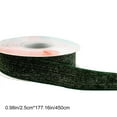 thumbnail image 3 of Green Velvet Ribbon with Glitter, 5 Yards Christmas Holiday DIY Bow Gift Wrapping Satin Flocking Ribbon for Party Table Decor, 4 Widths 1.5cm 2cm 2.5cm 4cm, 3 of 5