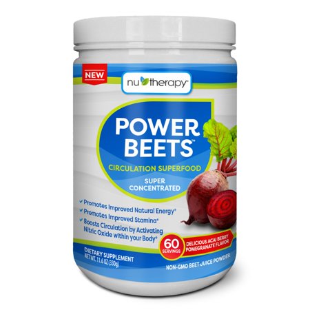 - Nu-Therapy Power Beets Powder, Berry Pomegranate, 11.6 oz, 60 serving