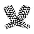thumbnail image 2 of Checkerboard Black And White Sun Protection Cooling Arm Sleeves With Thumb Holes Gardening Outdoors Sunscreen Arm Sleeves, 2 of 6