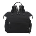 thumbnail image 1 of Viaje de pañales bolso de pañales bolsas para el hombro de gran capacidad con bolsas de múltiples bolsillos múltiples mochilas para el gimnasio al , negro, 1 of 8