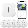 thumbnail image 1 of Detectores de fugas de agua RUIKORING WiFi, paquete de 5 con alarma de 120 dB, 1 of 7
