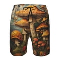 thumbnail image 3 of Pofeuu Vintage Cloud Mushroom Prin Men's Swim Trunks Quick Dry Bathing Suit Swimming Board Shorts Mesh Lining Beach Swimwear-X-Large, 3 of 6