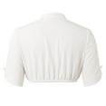 thumbnail image 4 of German Dirndl Blouse with Ruffles White - Traditional & Elegant Bavarian Oktoberfest Blouse Luna,Women German Dirndl Blouse Bavarian Oktoberfest White Dirndl Shirts for Women, 4 of 8