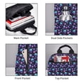 thumbnail image 4 of Naloa purple Skull flower Print Lightweight DayBackpack Suitable for school, work, shopping, travel, etc., 4 of 5