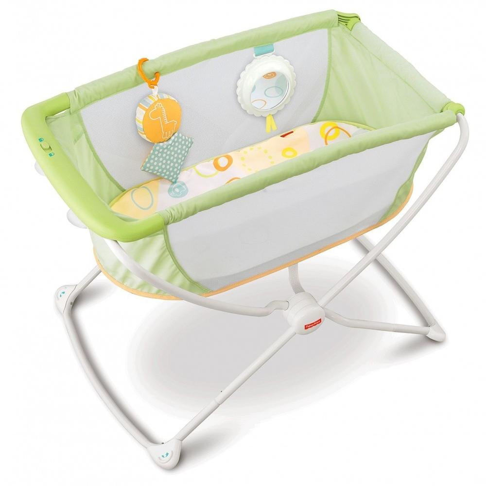 FisherPrice Rock with Me Portable with Soothing Motion, Green