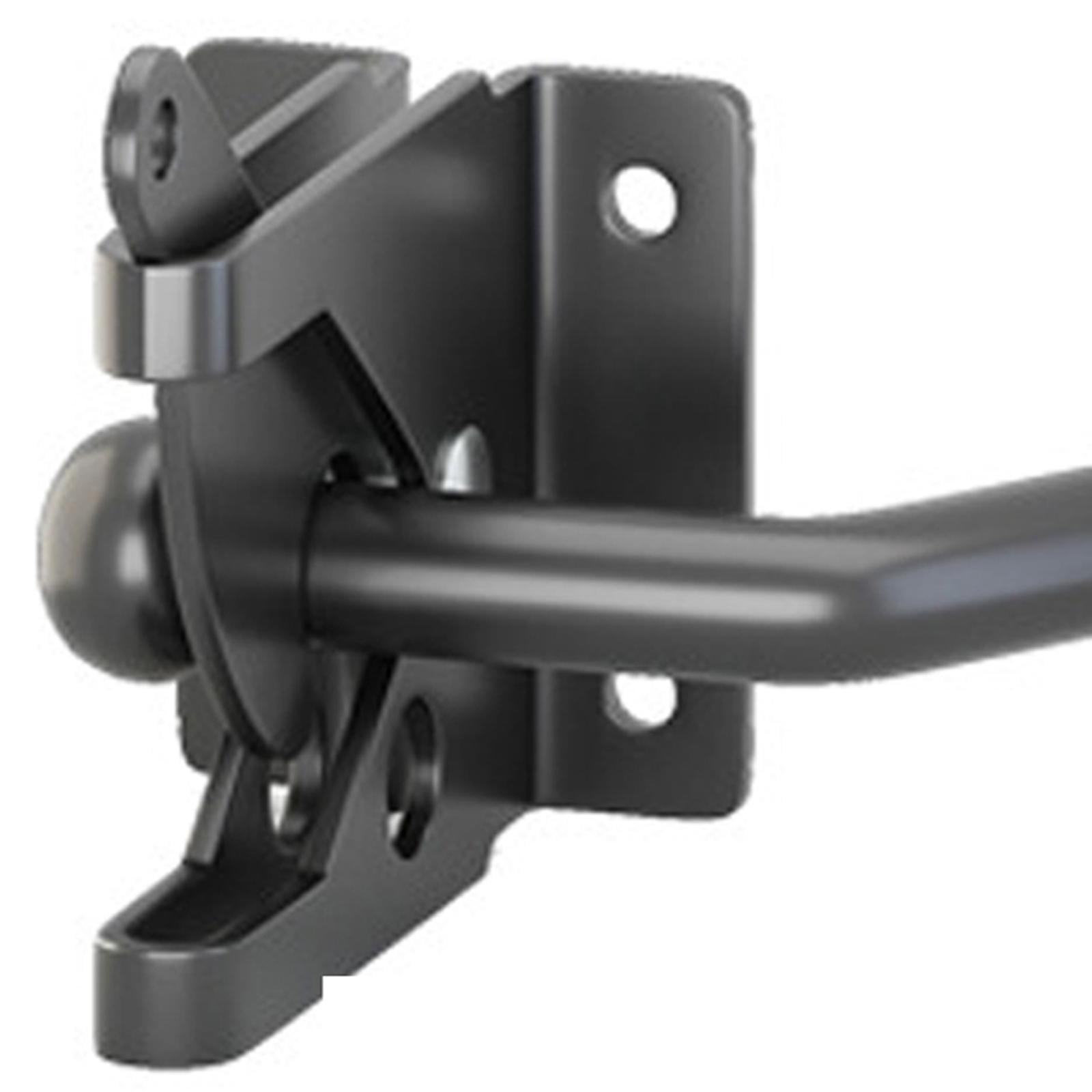 Fence Gate Self Locking Hardware for Yard Backyard Garden , Black, 43x144mm new Black
