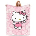 thumbnail image 5 of Hello Kitty Fleece Blanket Super Soft Cozy Throw Blanket 80"X60", Lightweight Fuzzy Comfy Flannel Blanket Warm Plush Throw Blankets For Couch, Sofa, Bed, 5 of 7