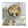 thumbnail image 2 of Horloge Murale Décorative Rétro Sans Cadre Autocollant Mural 3D Sans Échelle Moderne Rétro Salon Chambre, 2 of 4