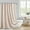 Taupe - Grid, variant on ComfiTime Tassel Shower Curtain Set with Hooks – 330 GSM Heavy-Duty Fabric Cloth, Boho Farmhouse Bathroom Curtain, Embroidered Hotel Luxury Linen, Water-Repellent, Machine-Washable, 72” x 72”, Beige
