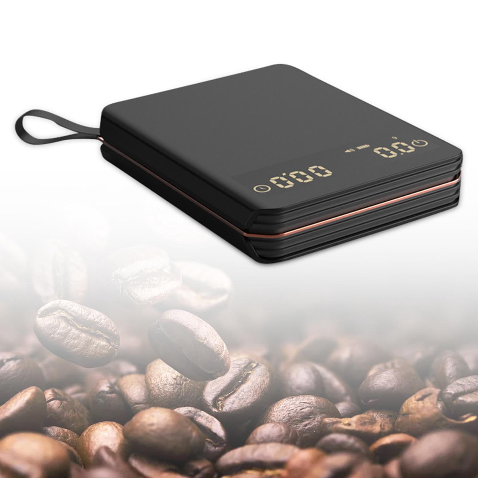 Fiocias Coffee Scale with Timer 2kg 0.1G Precision Portable Multifunction Kitchen Coffee
