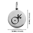 thumbnail image 2 of Stainless Steel Gold Alchemy Symbol Round Medallion Pendant Necklace, 2 of 3