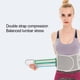 thumbnail image 2 of Vogacara Cinturón multifuncional de soporte para espalda y cintura para deportes y diario correa ajustable de soporte Lumbar Suministros de ortodoncia Negro + mate SG, 2 of 6