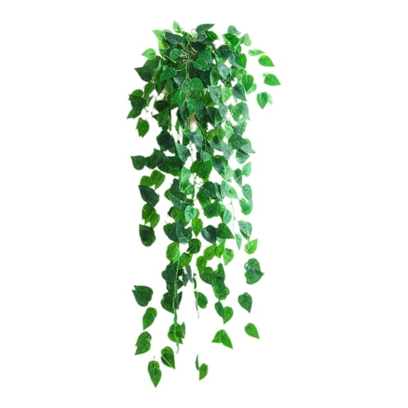 SLYNSHome Artificial Hanging Plants Fake Wall Plant Faux Eucalyptus Leaves Ivy Swag Plastic Greenery Flowers for Patio Office Shelf Decor