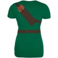 thumbnail image 2 of Halloween Robin Hood Costume Kelly Green Juniors Soft T-Shirt - Large, 2 of 2