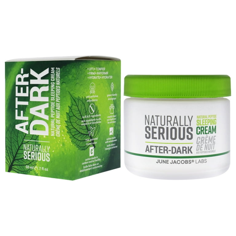 Naturally Serious After-Dark Natural Peptide Sleeping Cream , 1.7