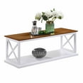thumbnail image 3 of Convenience Concepts Coventry Coffee Table with Shelf, Driftwood/White, 3 of 6