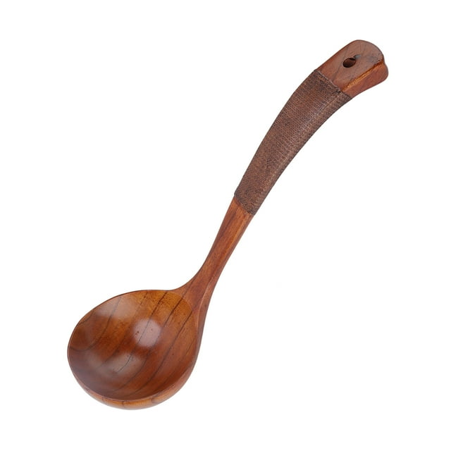 Wooden Spoon, Glossy Edges Easy To Non Stick Pan Long Handle Spoon For Food Stirring Type 1